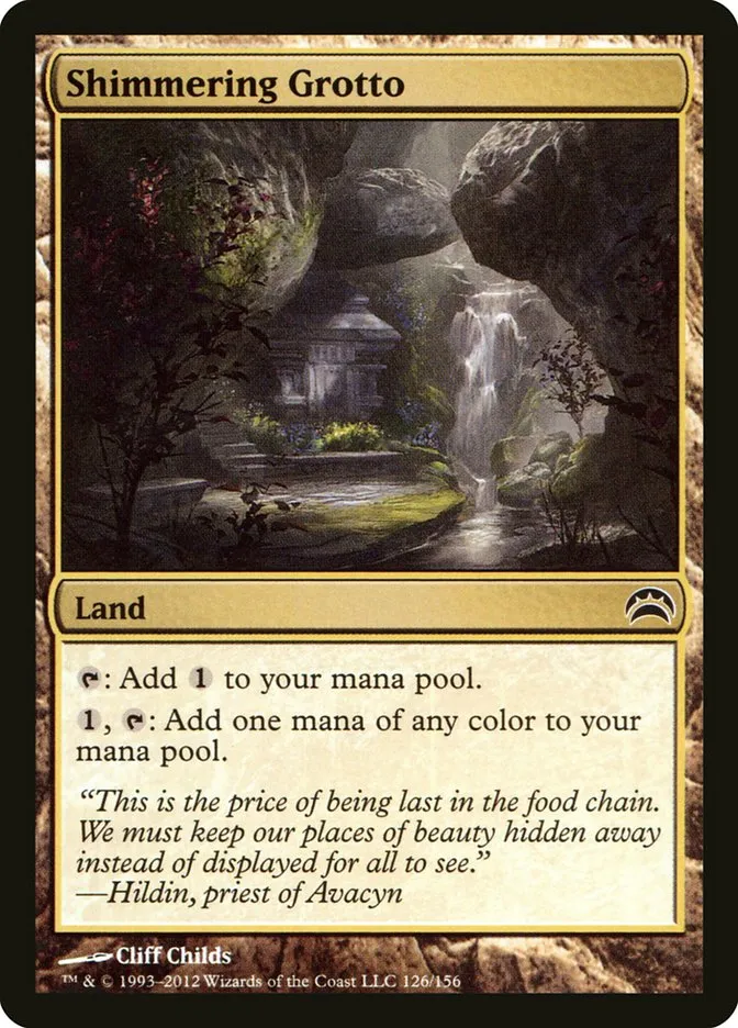 2012 Planechase 2012 Shimmering Grotto #126 common card image