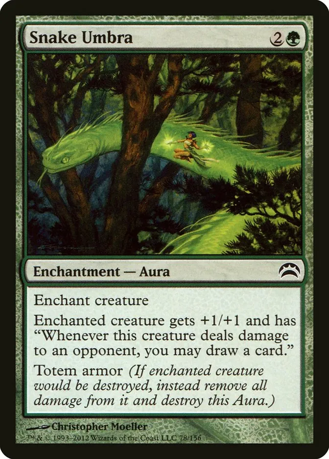 2012 Planechase 2012 Snake Umbra common #78 common card image