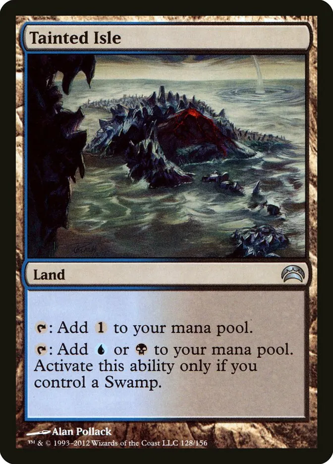 2012 Planechase 2012 Tainted Isle uncommon #128 uncommon card image