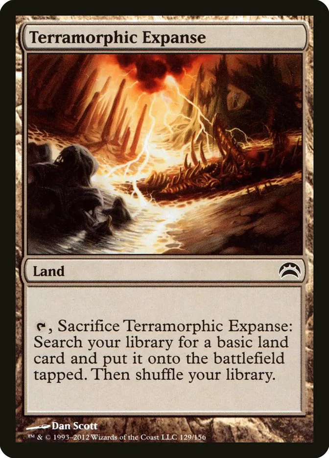 2012 Planechase 2012 Terramorphic Expanse common #129 common card image
