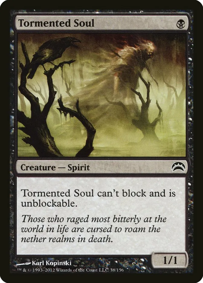 2012 Planechase 2012 Tormented Soul common #38 common card image