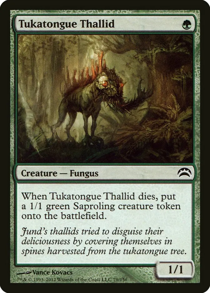 2012 Planechase 2012 Tukatongue Thallid common #79 common card image