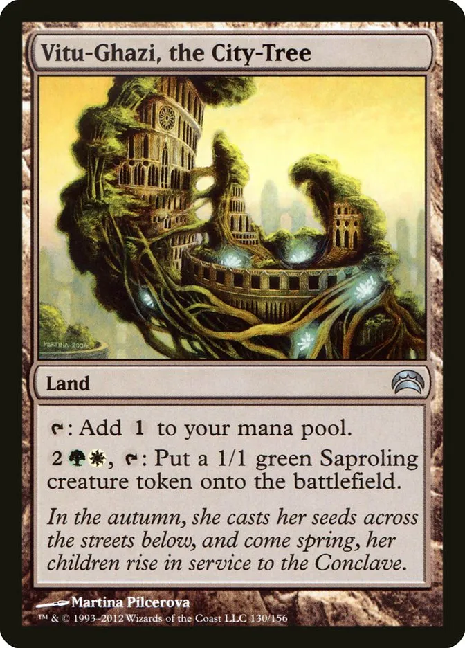 2012 Planechase 2012 Vitu-Ghazi, the City-Tree #130 uncommon card image