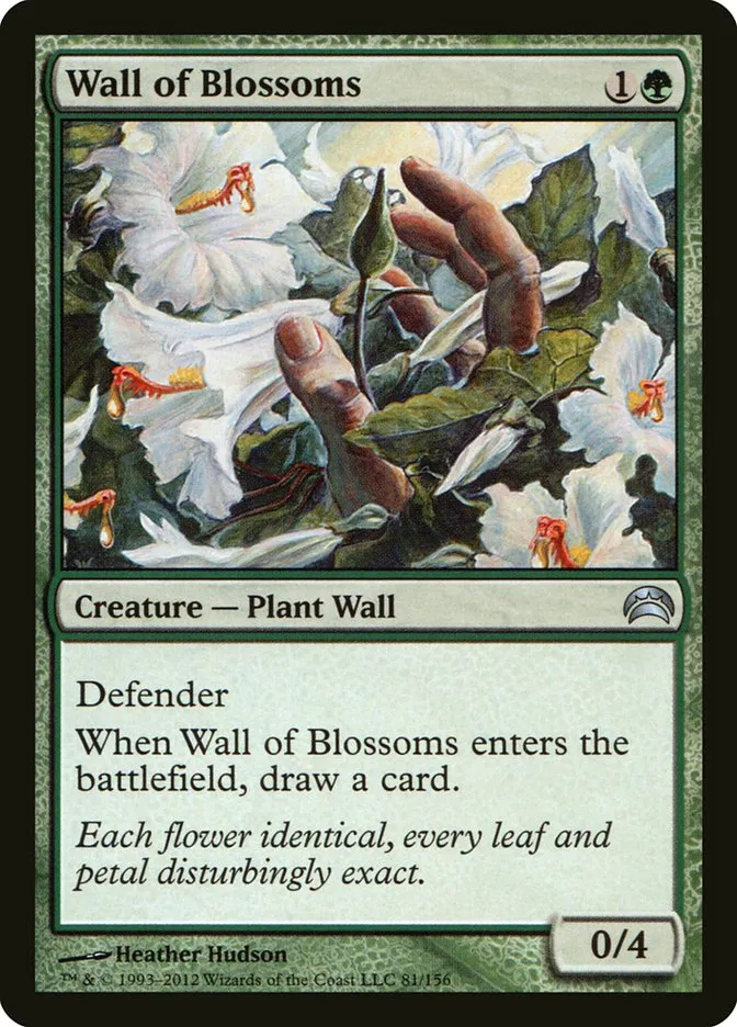 2012 Planechase 2012 Wall of Blossoms #81 uncommon card image