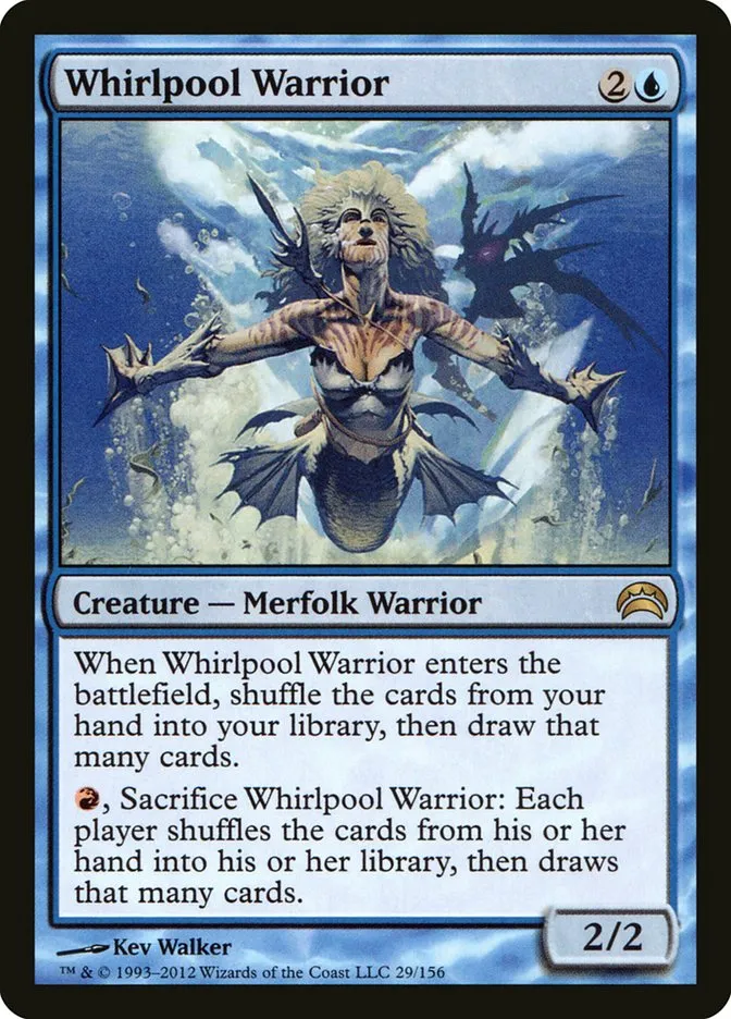 2012 Planechase 2012 Whirlpool Warrior rare #29 rare card image