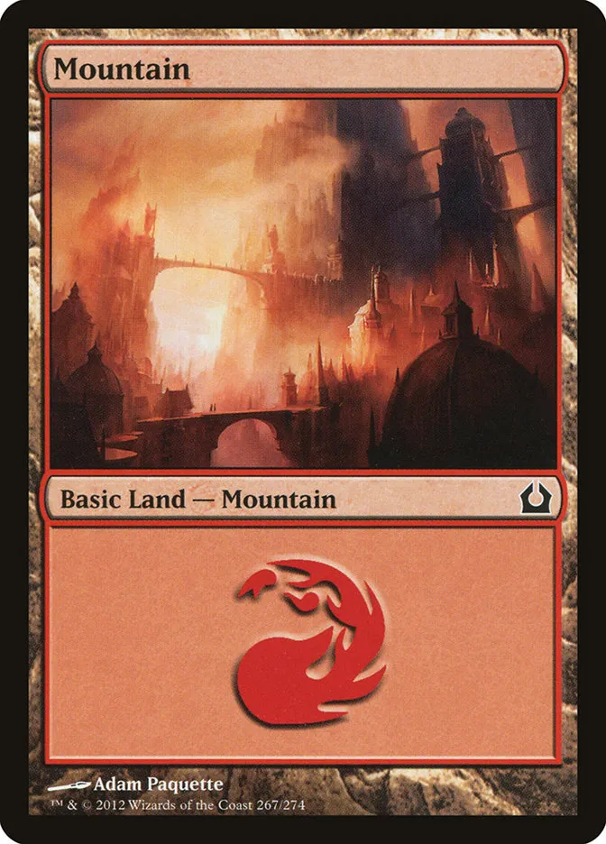 2012 Return to Ravnica Mountain common #267 common card image