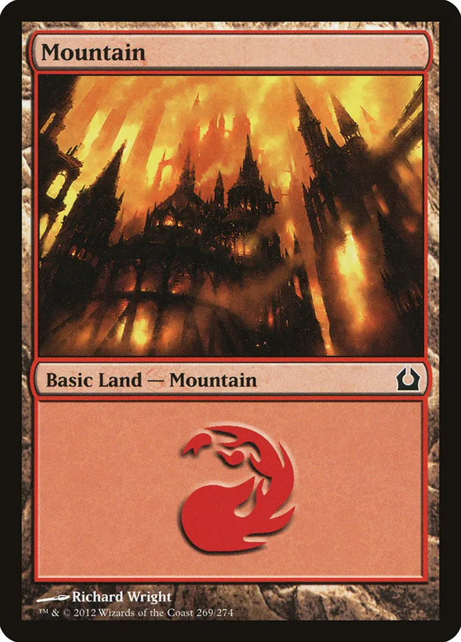 2012 Return to Ravnica Mountain common #269 common card image