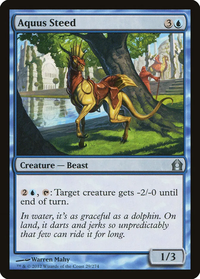 2012 Return to Ravnica Aquus Steed [Foil] uncommon #29 uncommon card image