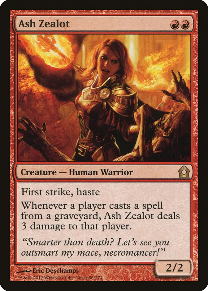2012 Return to Ravnica Ash Zealot #86 rare card image