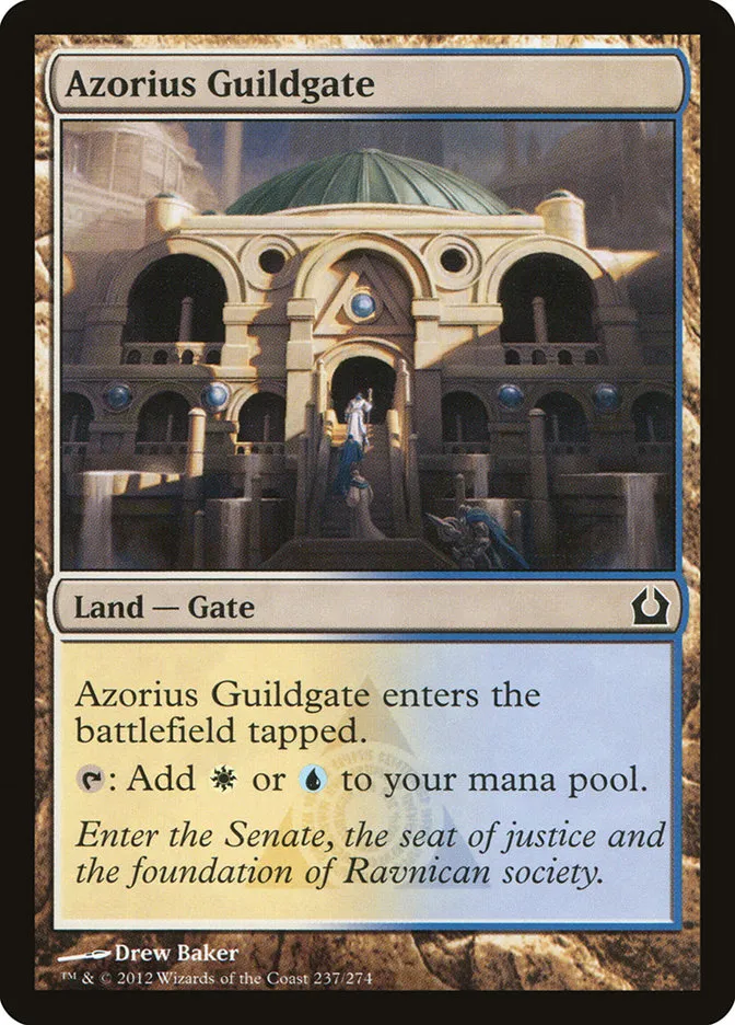 2012 Return to Ravnica Azorius Guildgate common #237 common card image