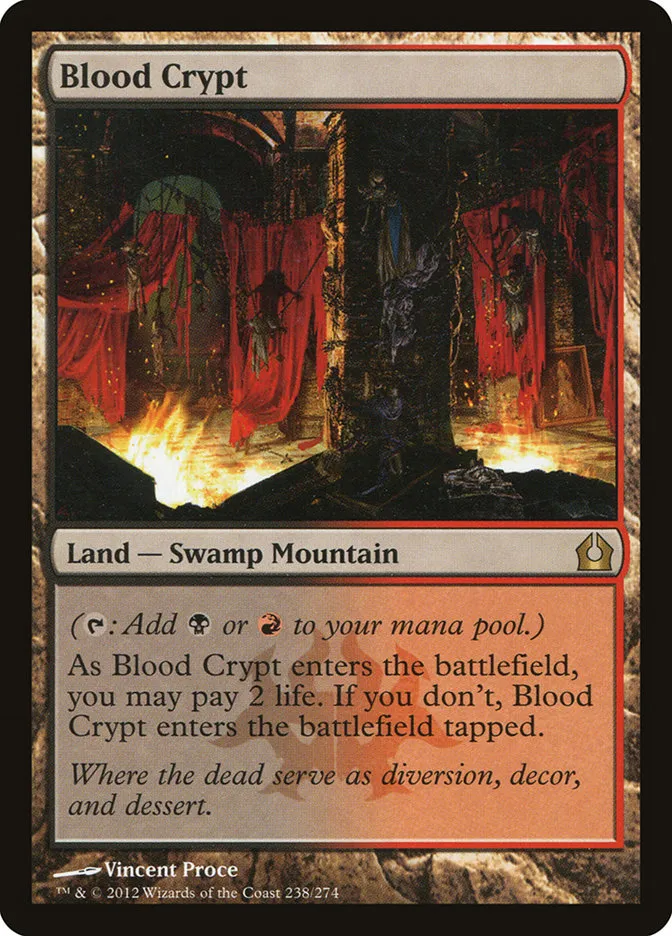 2012 Return to Ravnica Blood Crypt [Foil] rare #238 rare card image