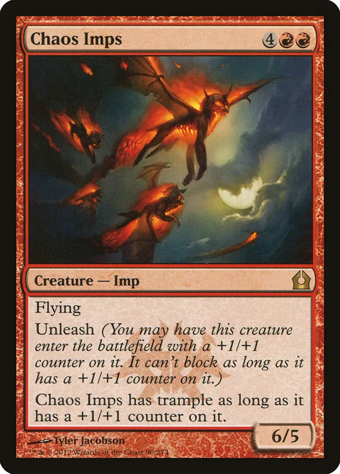 2012 Return to Ravnica Chaos Imps #90 rare card image