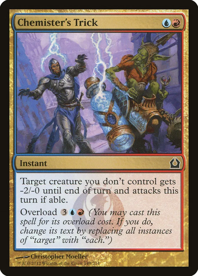 2012 Return to Ravnica Chemister's Trick #149 common card image