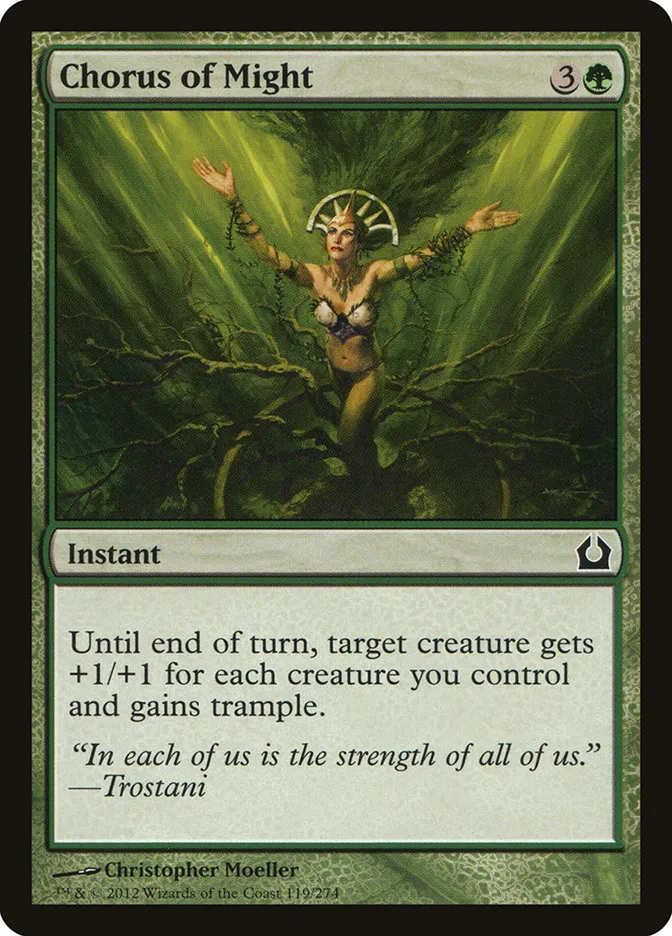 2012 Return to Ravnica Chorus of Might #119 common card image