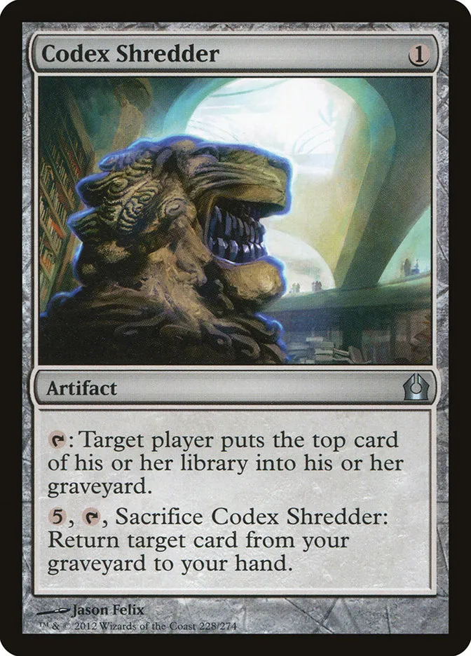 2012 Return to Ravnica Codex Shredder uncommon #228 uncommon card image