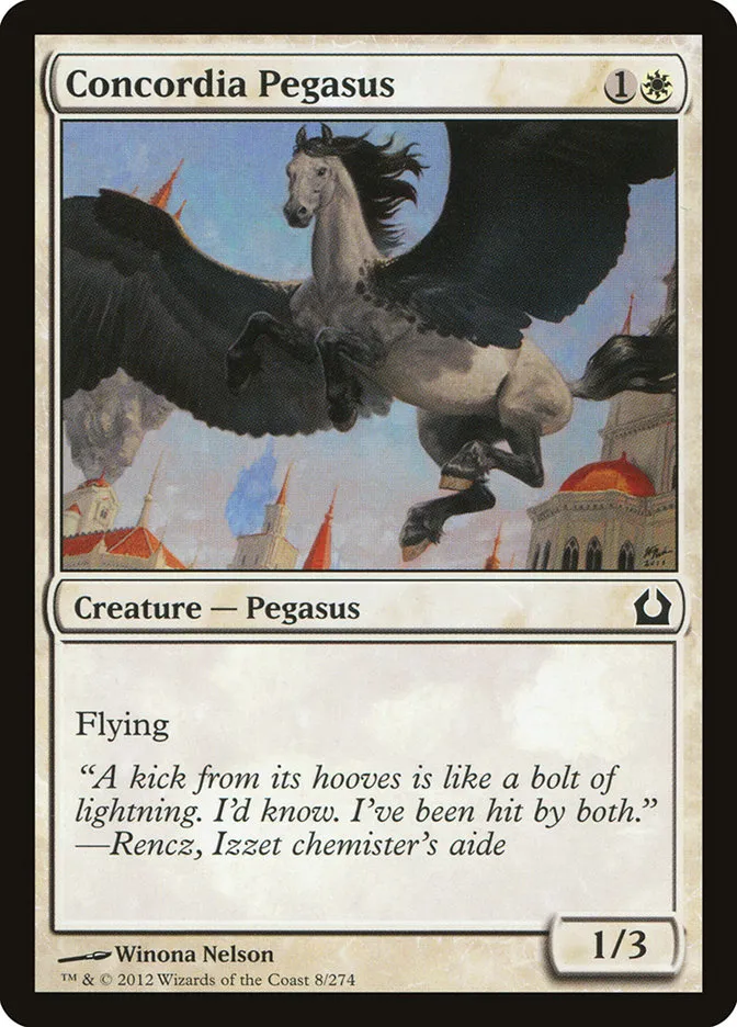 2012 Return to Ravnica Concordia Pegasus [Foil] common #8 common card image
