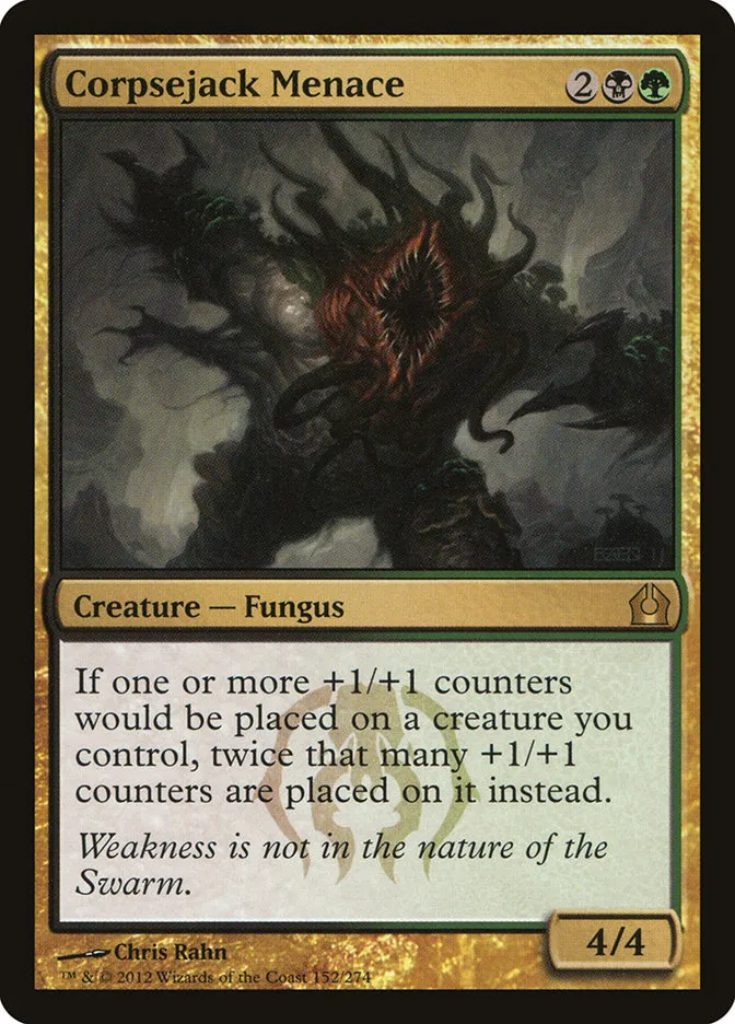 2012 Return to Ravnica Corpsejack Menace [Pre-Release] rare #152 rare card image