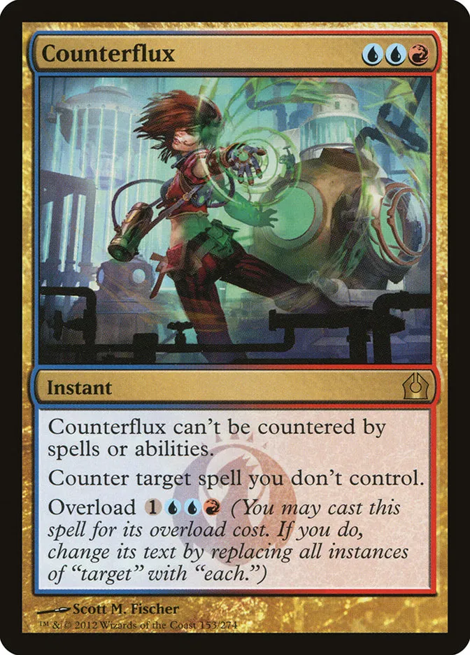 2012 Return to Ravnica Counterflux #153 rare card image