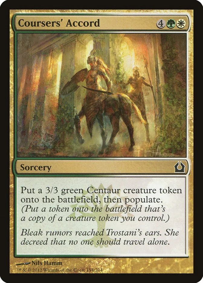 2012 Return to Ravnica Coursers' Accord #154 common card image