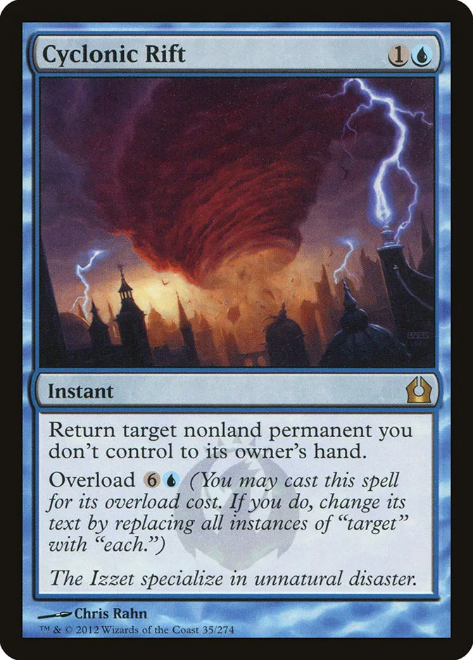 2012 Return to Ravnica Cyclonic Rift [Foil] rare #35 rare card image