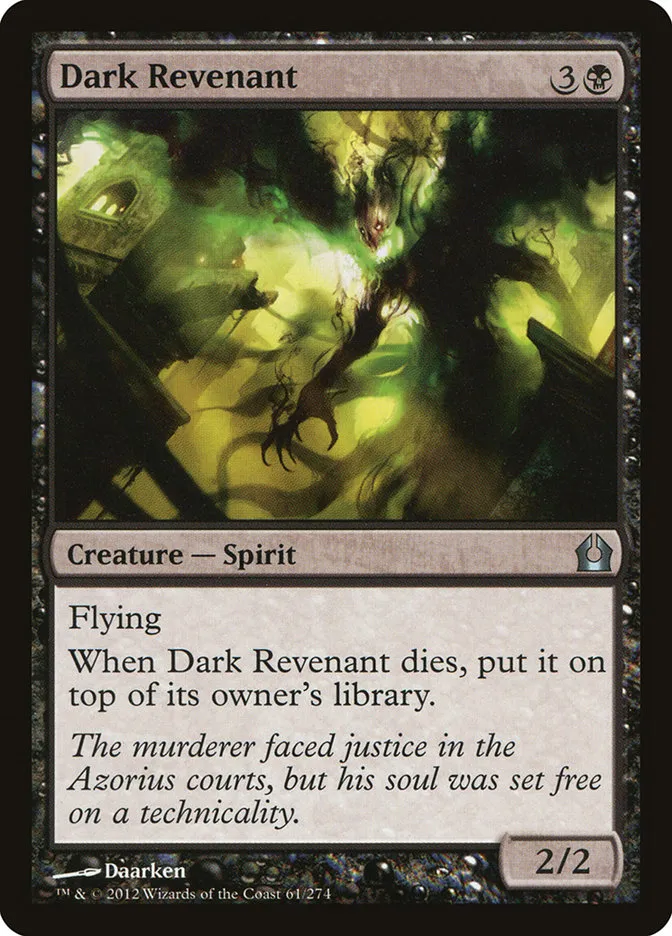 2012 Return to Ravnica Dark Revenant [Foil] uncommon #61 uncommon card image