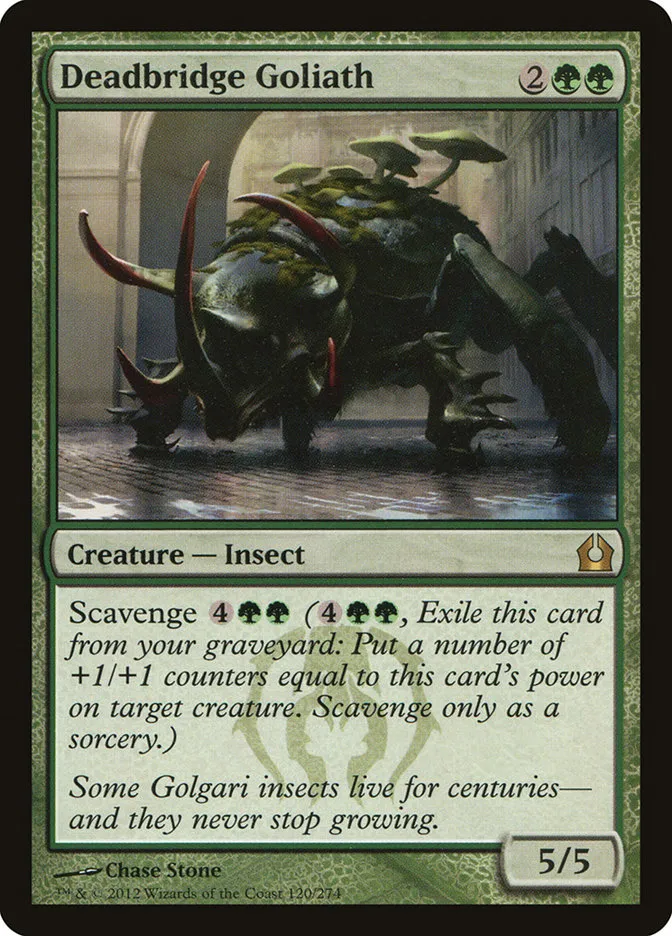 2012 Return to Ravnica Deadbridge Goliath #120 rare card image