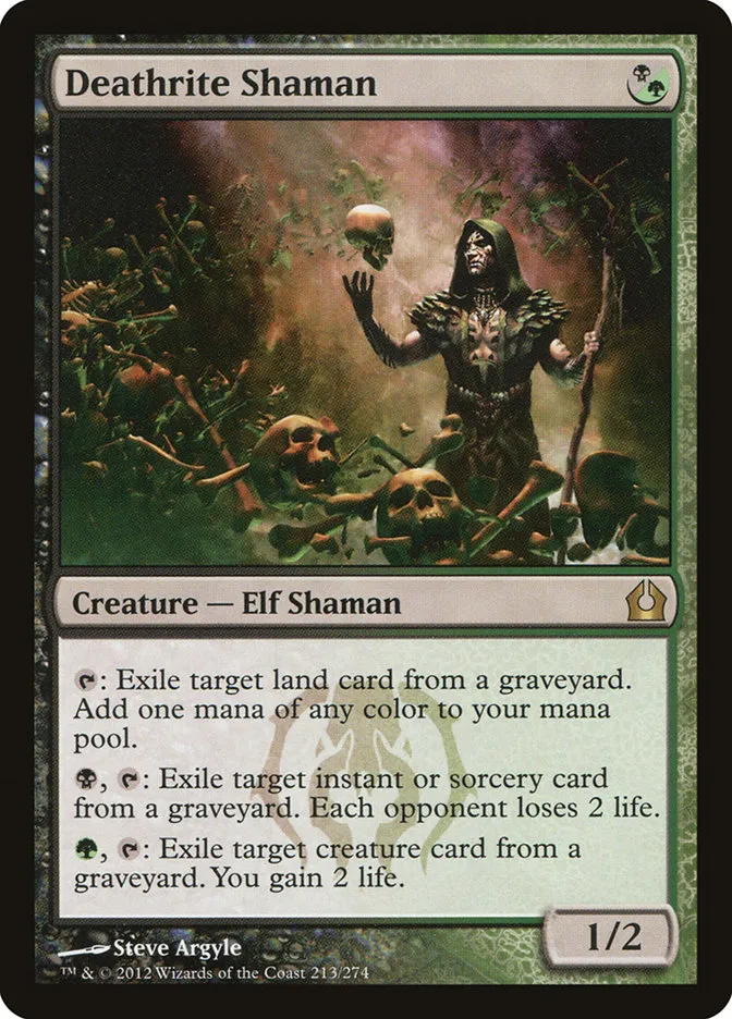 2012 Return to Ravnica Deathrite Shaman [Foil] rare #213 rare card image