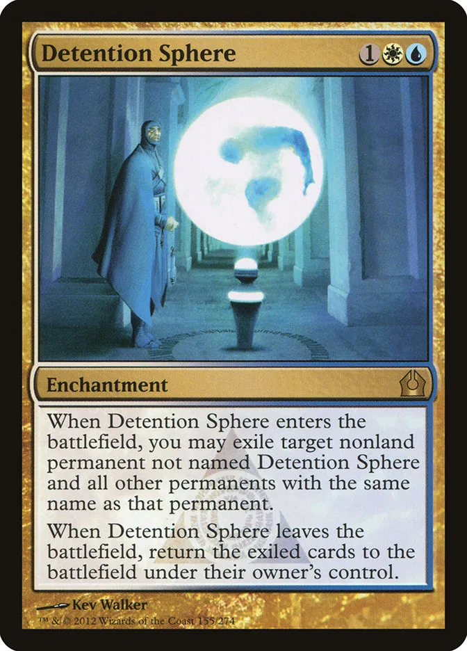 2012 Return to Ravnica Detention Sphere #155 rare card image