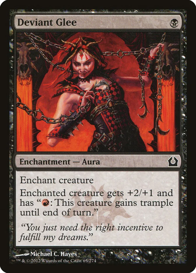 2012 Return to Ravnica Deviant Glee common #65 common card image
