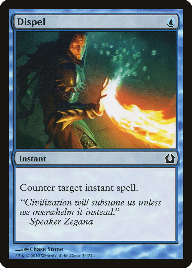 2012 Return to Ravnica Dispel [Foil] common #36 common card image