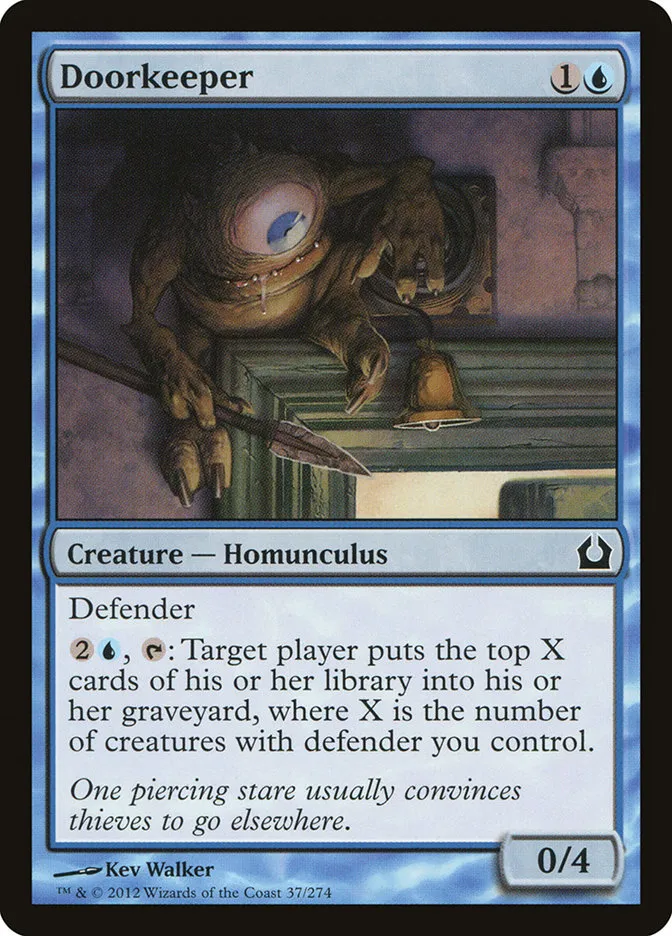 2012 Return to Ravnica Doorkeeper [Foil] common #37 common card image