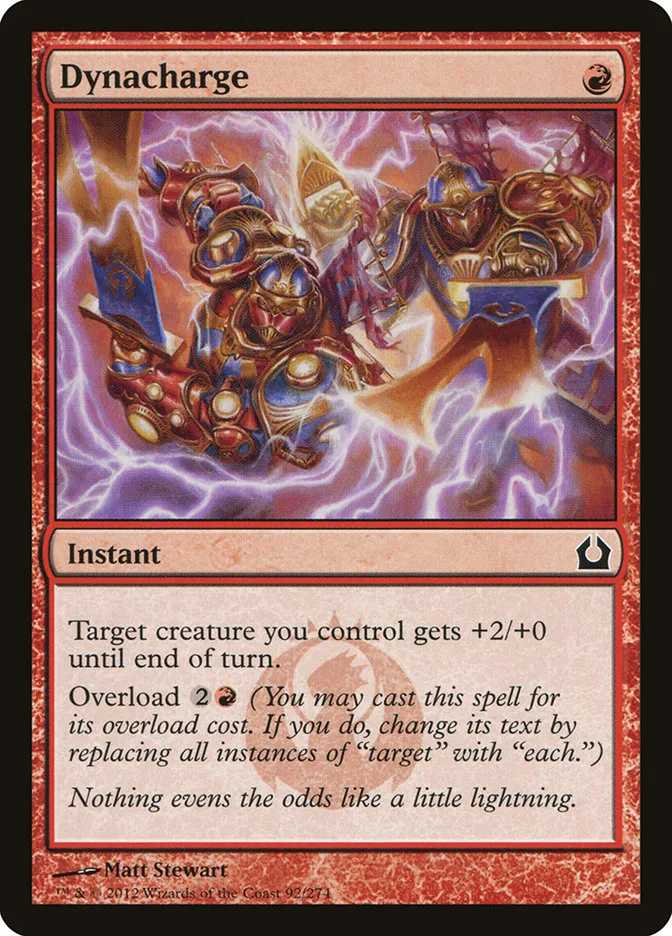 2012 Return to Ravnica Dynacharge common #92 common card image
