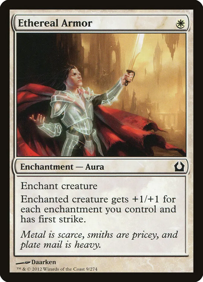 2012 Return to Ravnica Ethereal Armor common #9 common card image