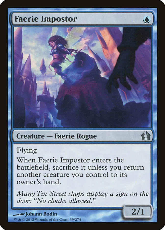 2012 Return to Ravnica Faerie Impostor [Foil] uncommon #39 uncommon card image