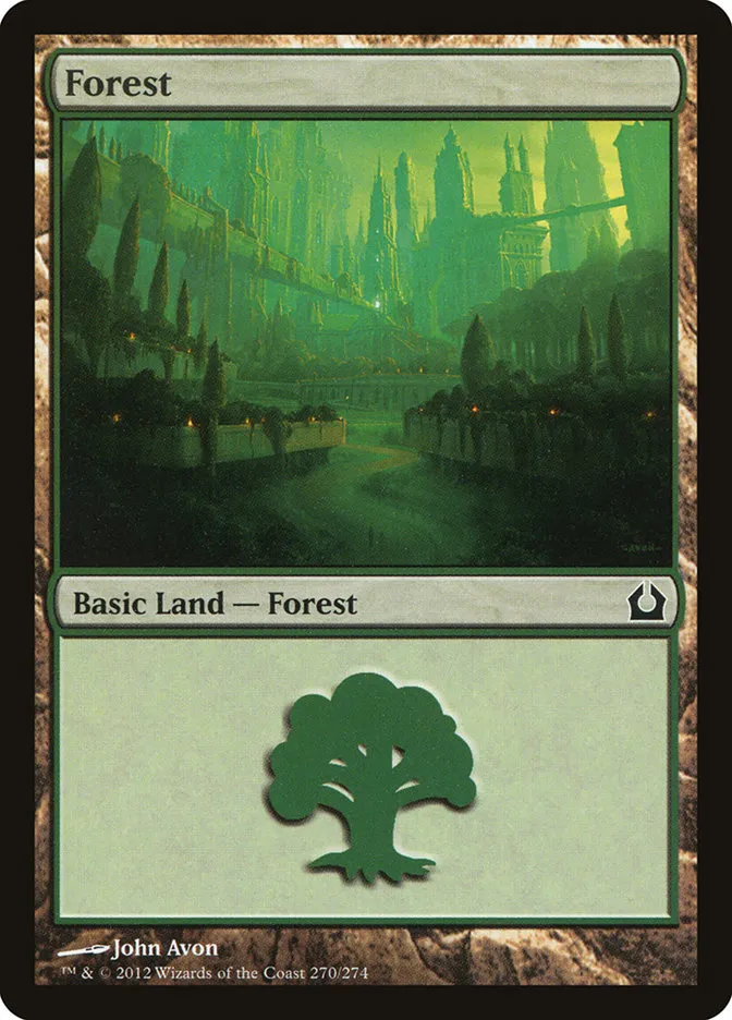 2012 Return to Ravnica Forest common #270 common card image