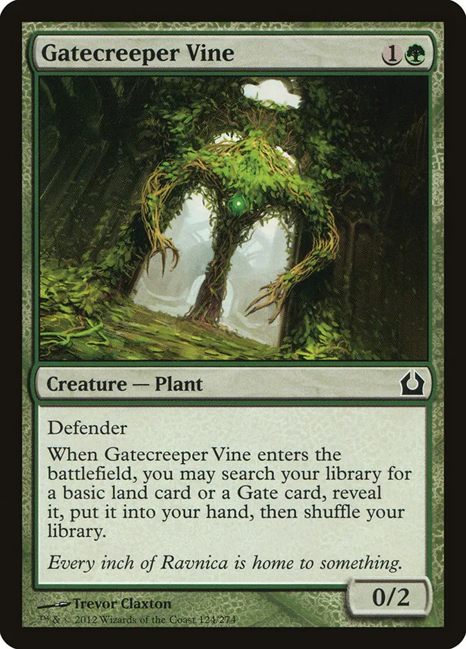 2012 Return to Ravnica Gatecreeper Vine common #124 common card image