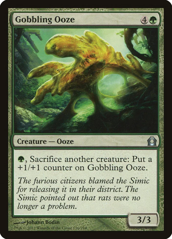 2012 Return to Ravnica Gobbling Ooze #126 uncommon card image