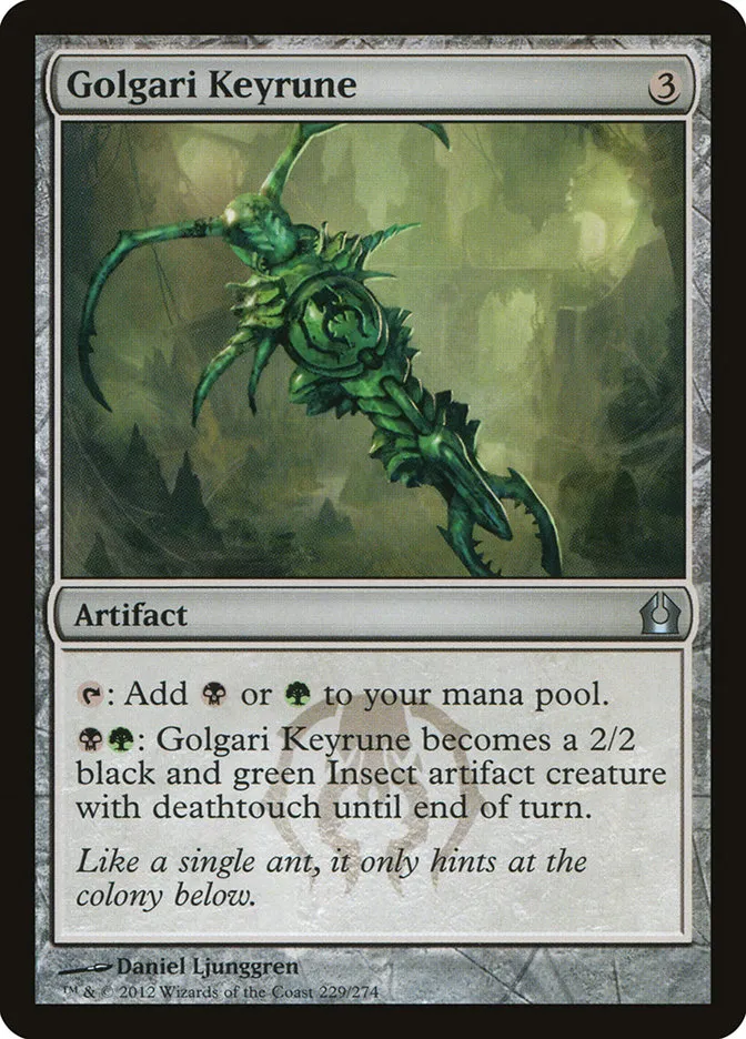 2012 Return to Ravnica Golgari Keyrune #229 uncommon card image