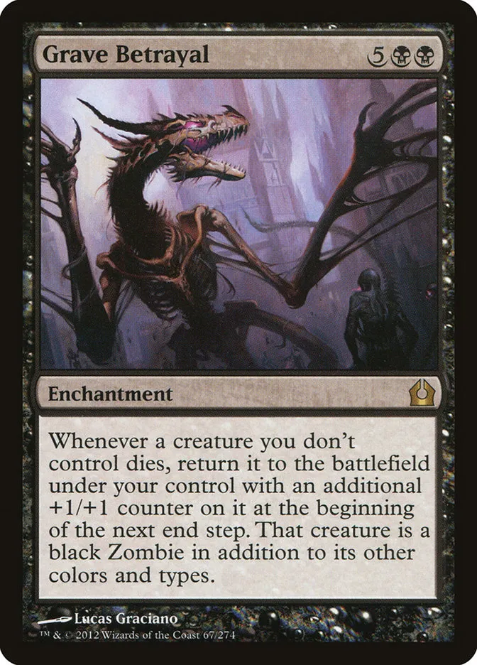 2012 Return to Ravnica Grave Betrayal [Foil] rare #67 rare card image
