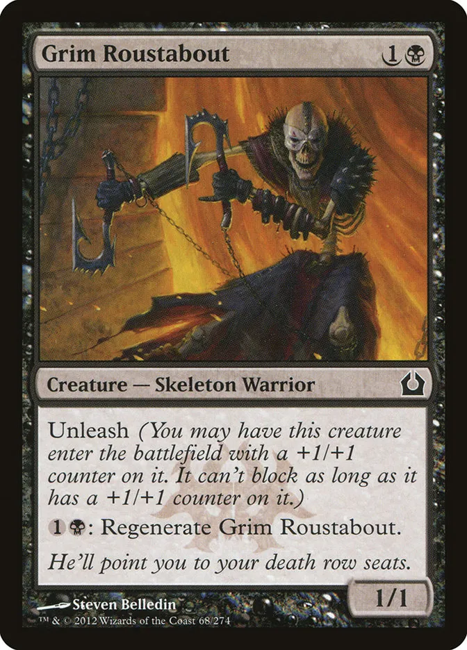 2012 Return to Ravnica Grim Roustabout [Foil] common #68 common card image