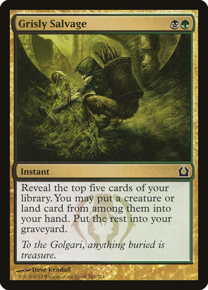2012 Return to Ravnica Grisly Salvage #165 common card image