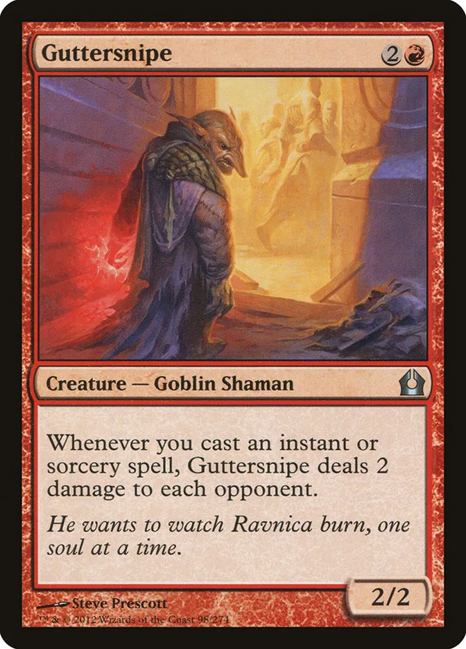 2012 Return to Ravnica Guttersnipe uncommon #98 uncommon card image