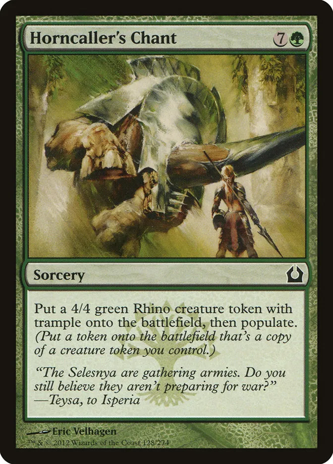2012 Return to Ravnica Horncaller's Chant #128 common card image