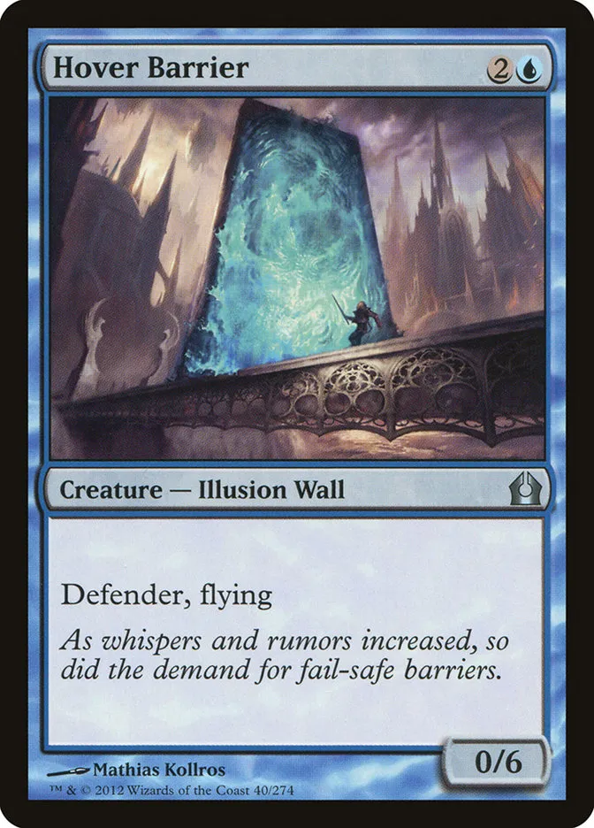 2012 Return to Ravnica Hover Barrier [Foil] uncommon #40 uncommon card image