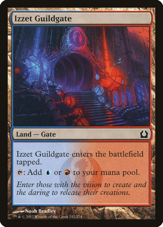 2012 Return to Ravnica Izzet Guildgate common #242 common card image