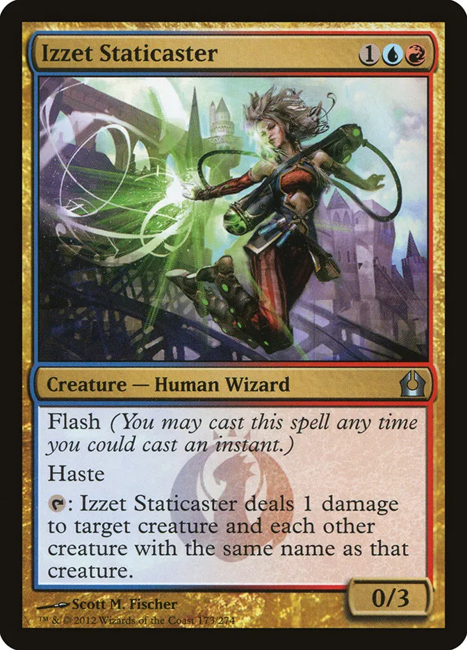 2012 Return to Ravnica Izzet Staticaster uncommon #173 uncommon card image