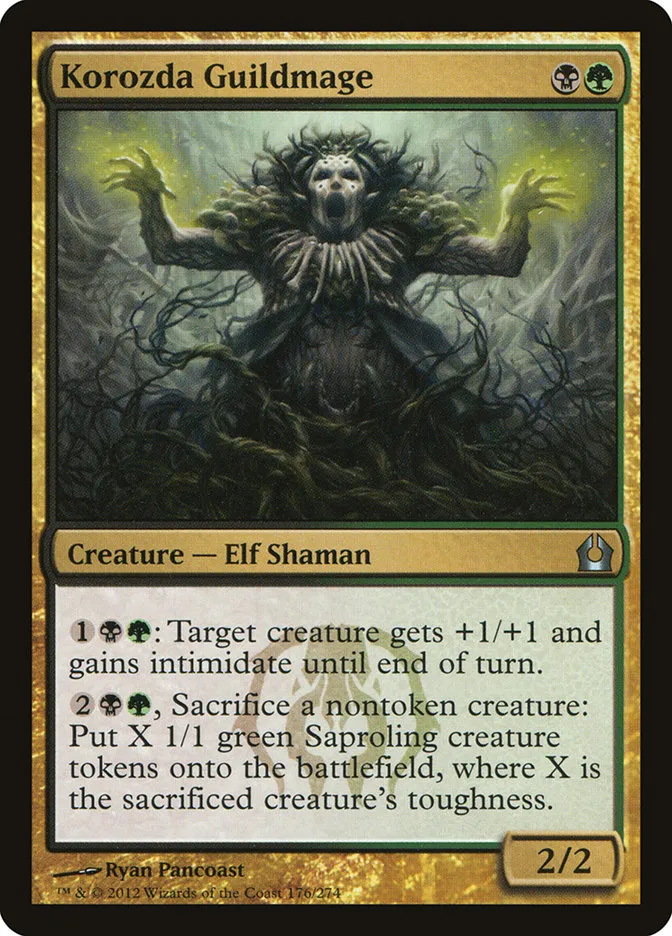 2012 Return to Ravnica Korozda Guildmage uncommon #176 uncommon card image