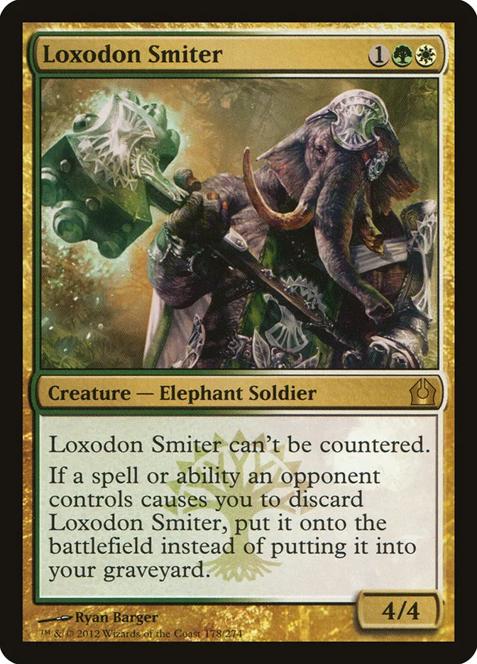 2012 Return to Ravnica Loxodon Smiter #178 rare card image