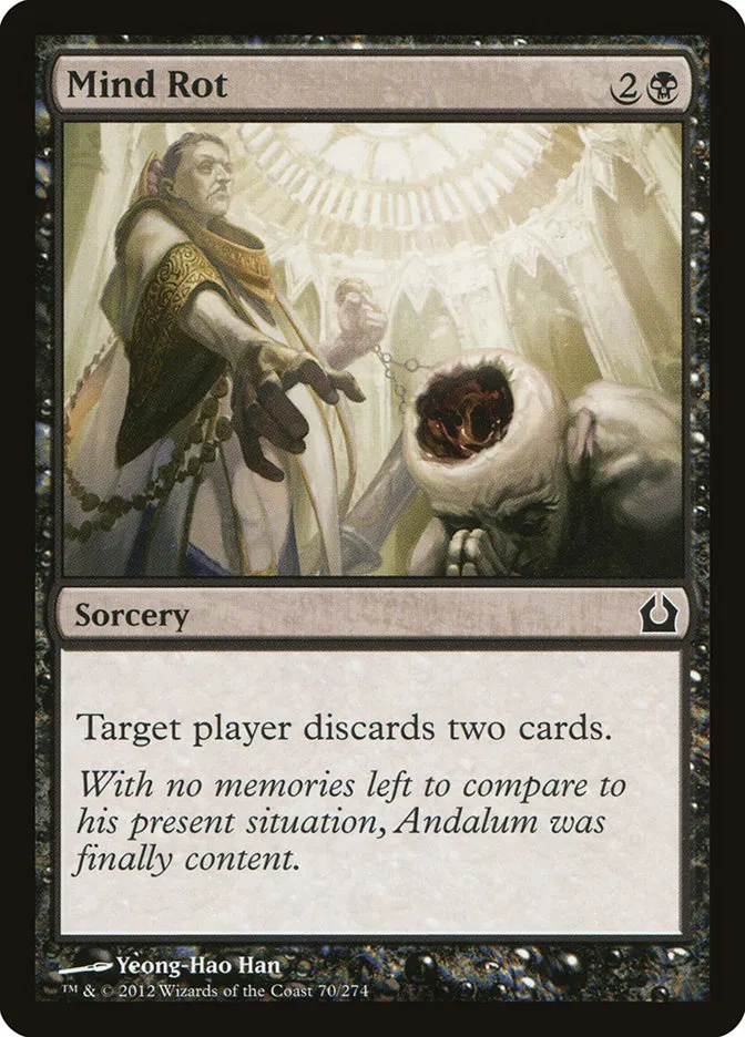 2012 Return to Ravnica Mind Rot [Foil] common #70 common card image