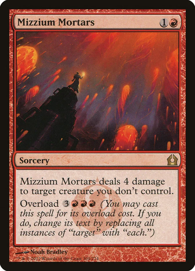 2012 Return to Ravnica Mizzium Mortars rare #101 rare card image